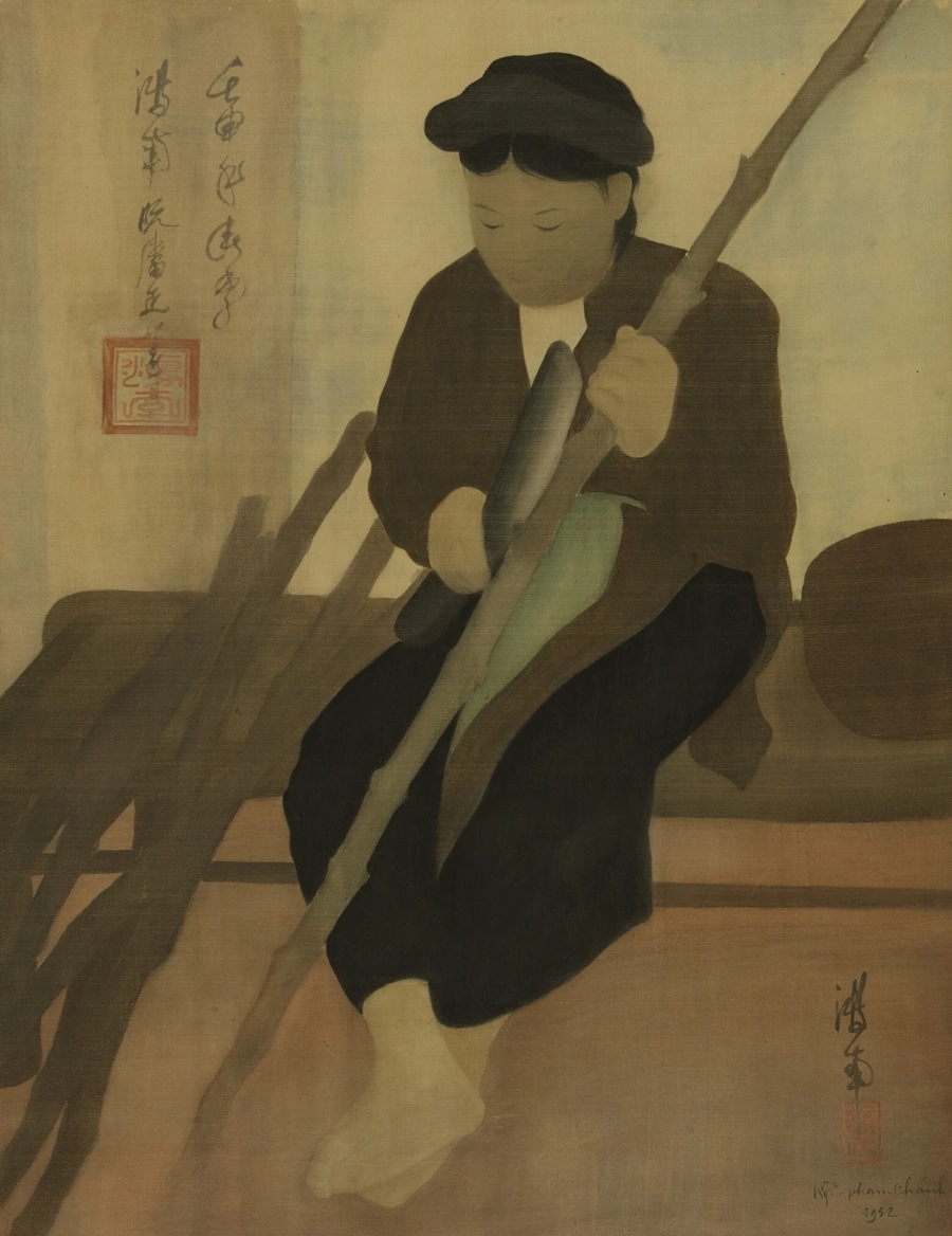 Tác phẩm La Marchande de canne à sucre (Người bán mía) Nguyễn Phan Chánh 1932 Tác phẩm La Marchande de canne à sucre (Người bán mía) Nguyễn Phan Chánh 1932