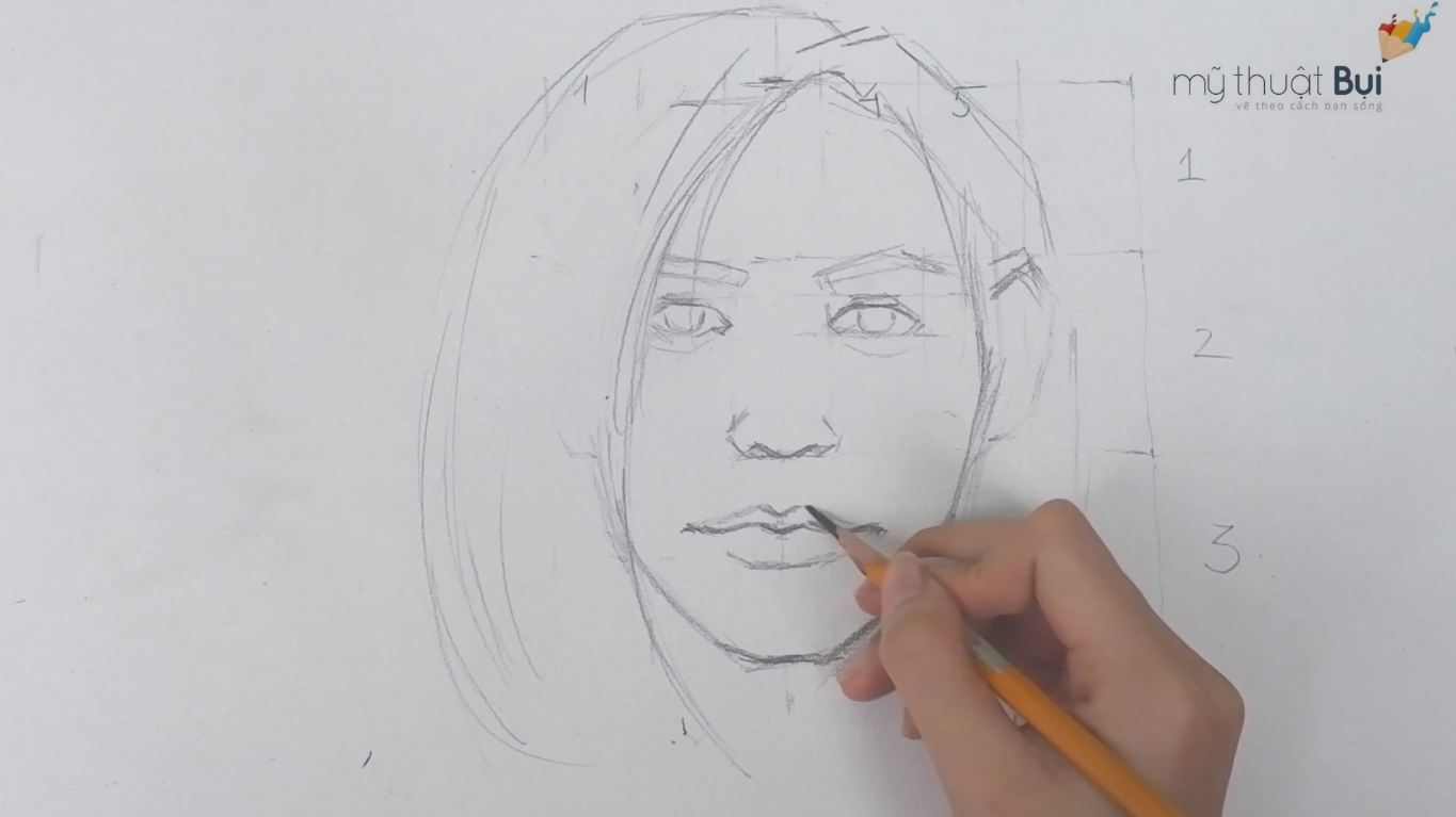 Hướng dẫn cách vẽ khuôn mặt người bằng bút chì