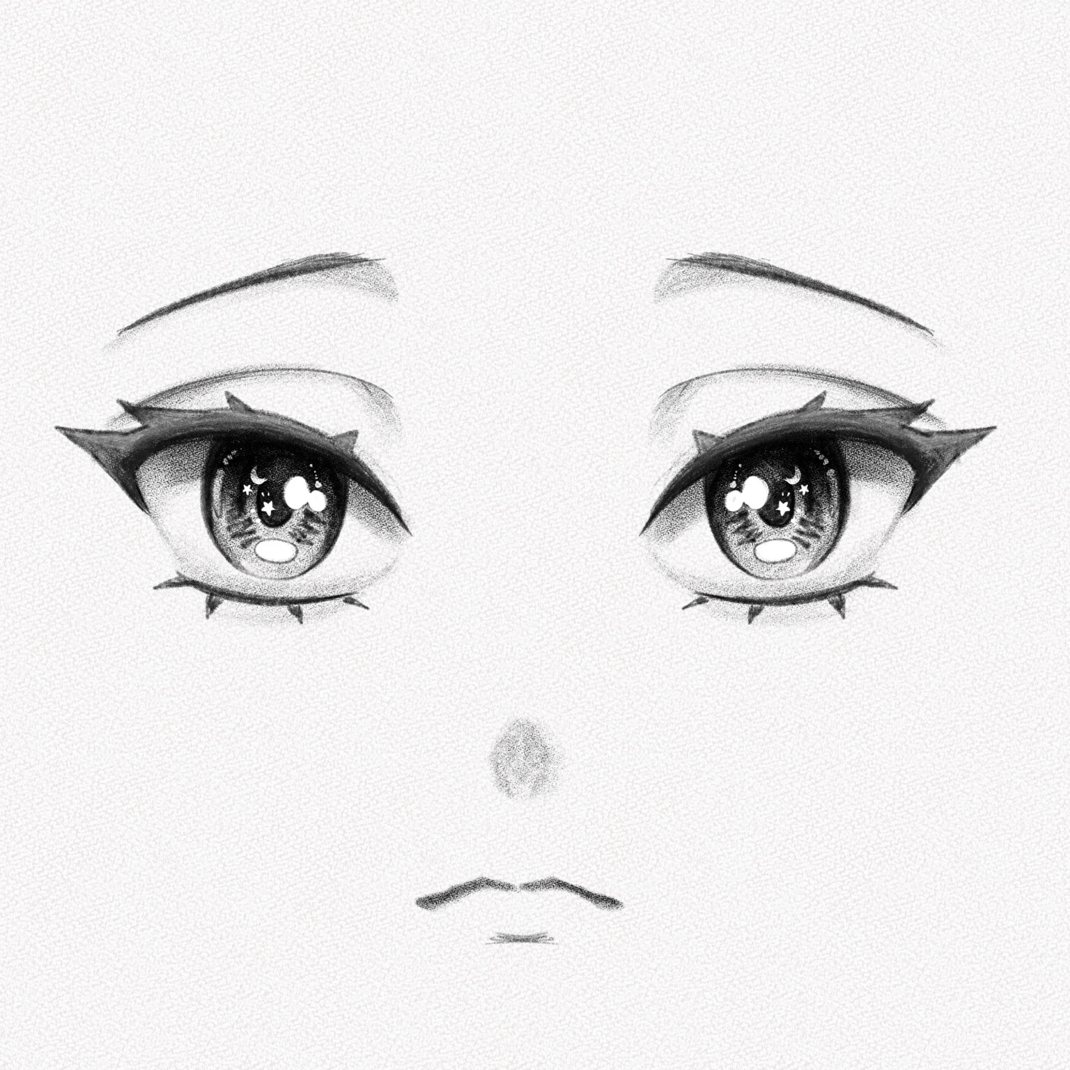 Vẽ Anime Nữ Lạnh Lùng ❤️ Cách Vẽ Mắt Đơn Giản, Ảnh Mẫu - Mầm Non Nam Hưng