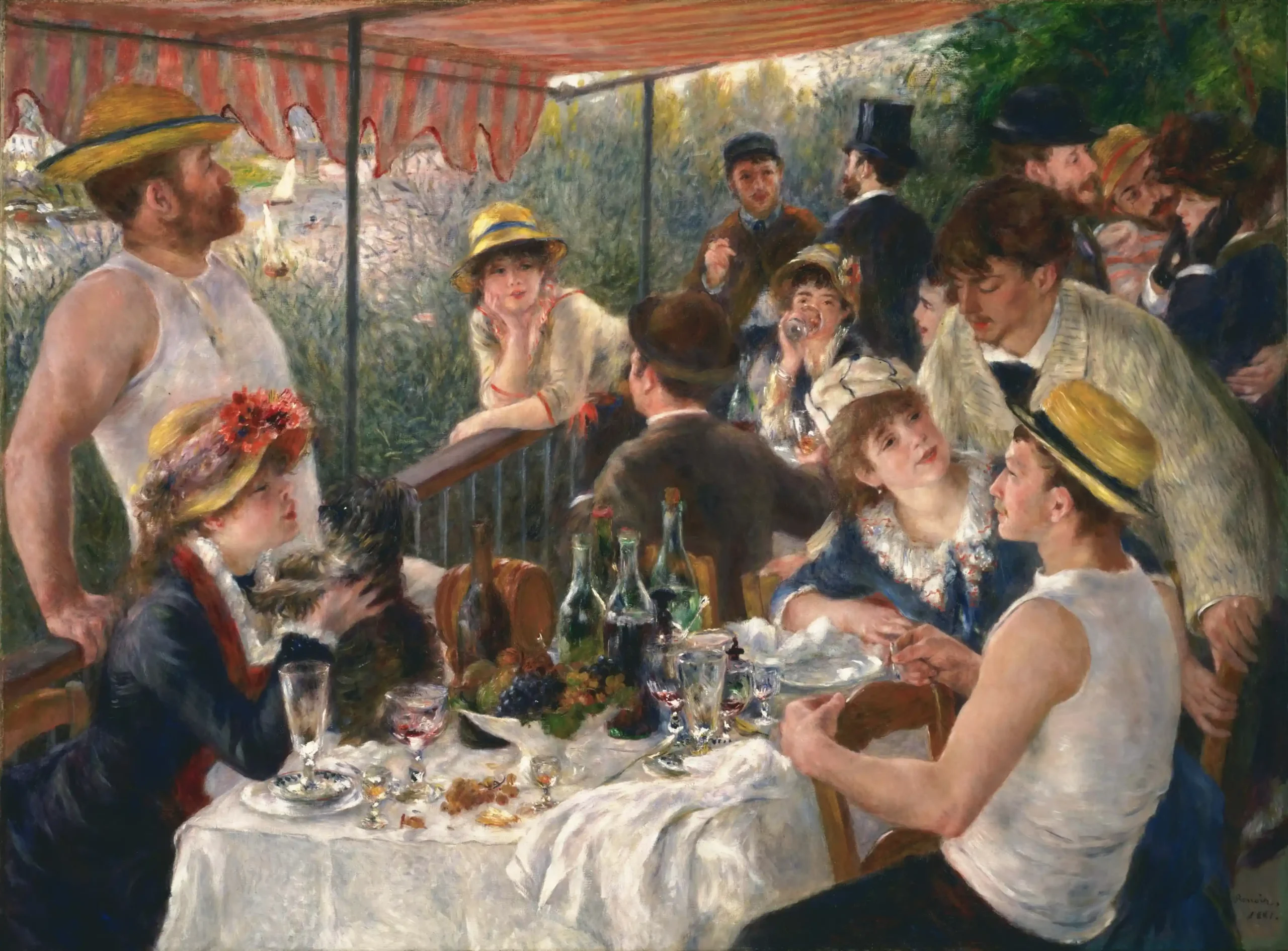 Tác phẩm Bữa Tiệc Trên Thuyền (Luncheon of the Boating Party) - Renoir, 1881 Tác phẩm Bữa Tiệc Trên Thuyền (Luncheon of the Boating Party) - Renoir, 1881
