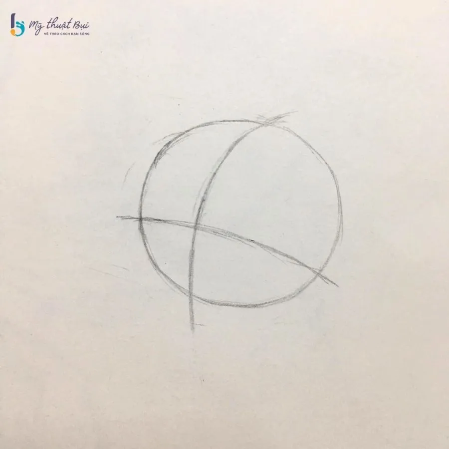Phác thảo đường tròn khuôn mặt anime nam