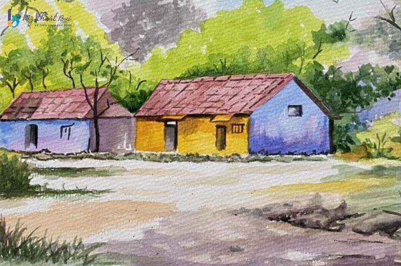 Tranh phong cảnh đơn giản mà đẹp Tranh phong cảnh đơn giản mà đẹp