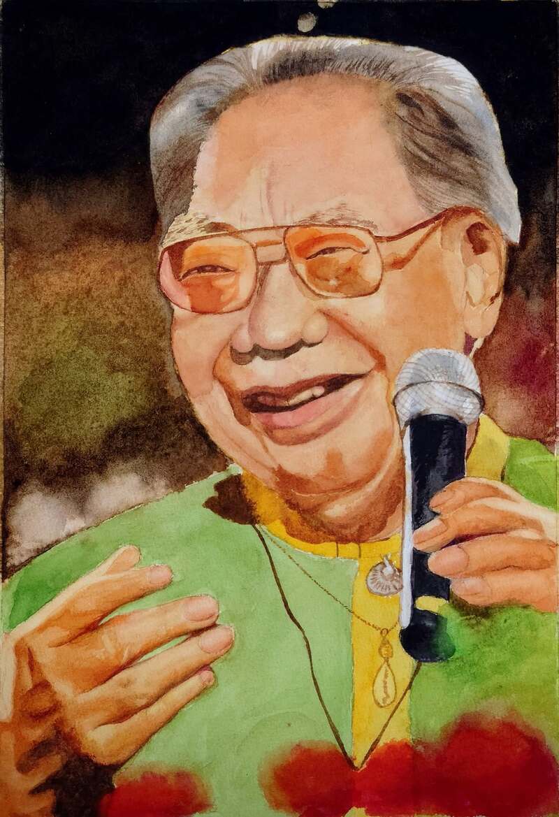 Tranh chân dung màu nước đẹp