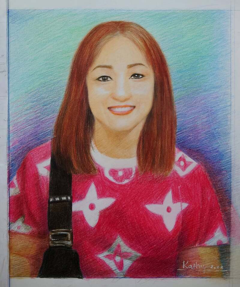 Tranh vẽ chân dung mẹ