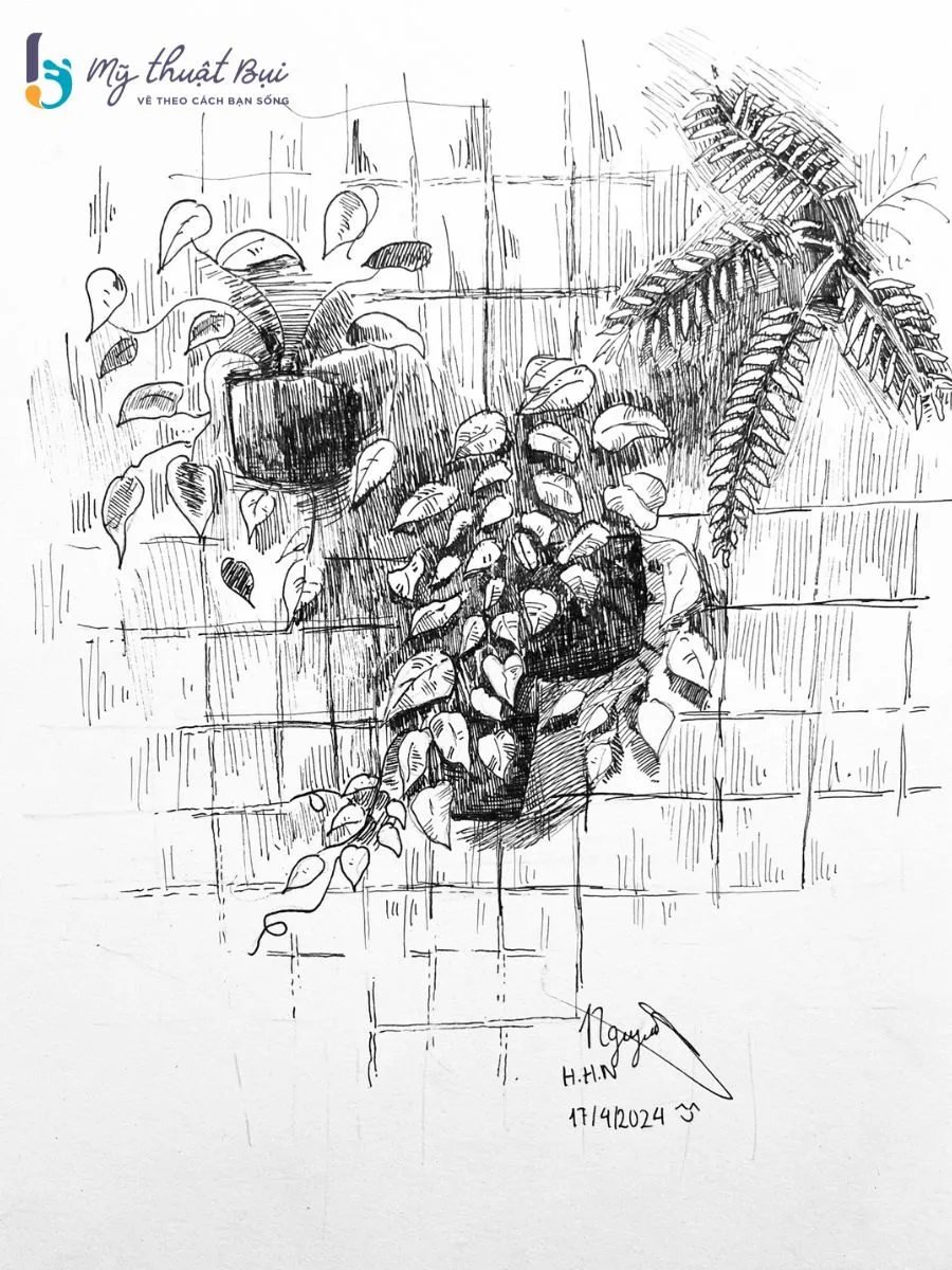 Tranh ký học cây 2 Tranh ký học cây 2