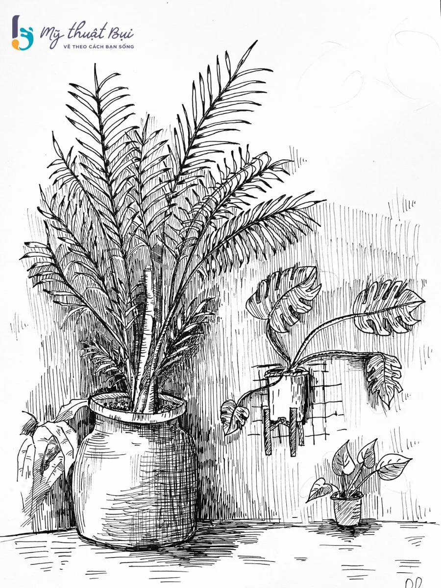 Tranh ký học cây 3 Tranh ký học cây 3