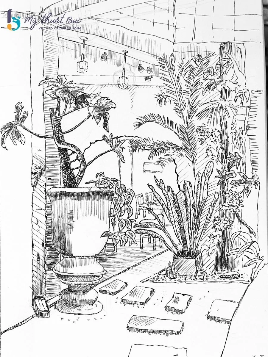 Tranh ký học cây 4 Tranh ký học cây 4