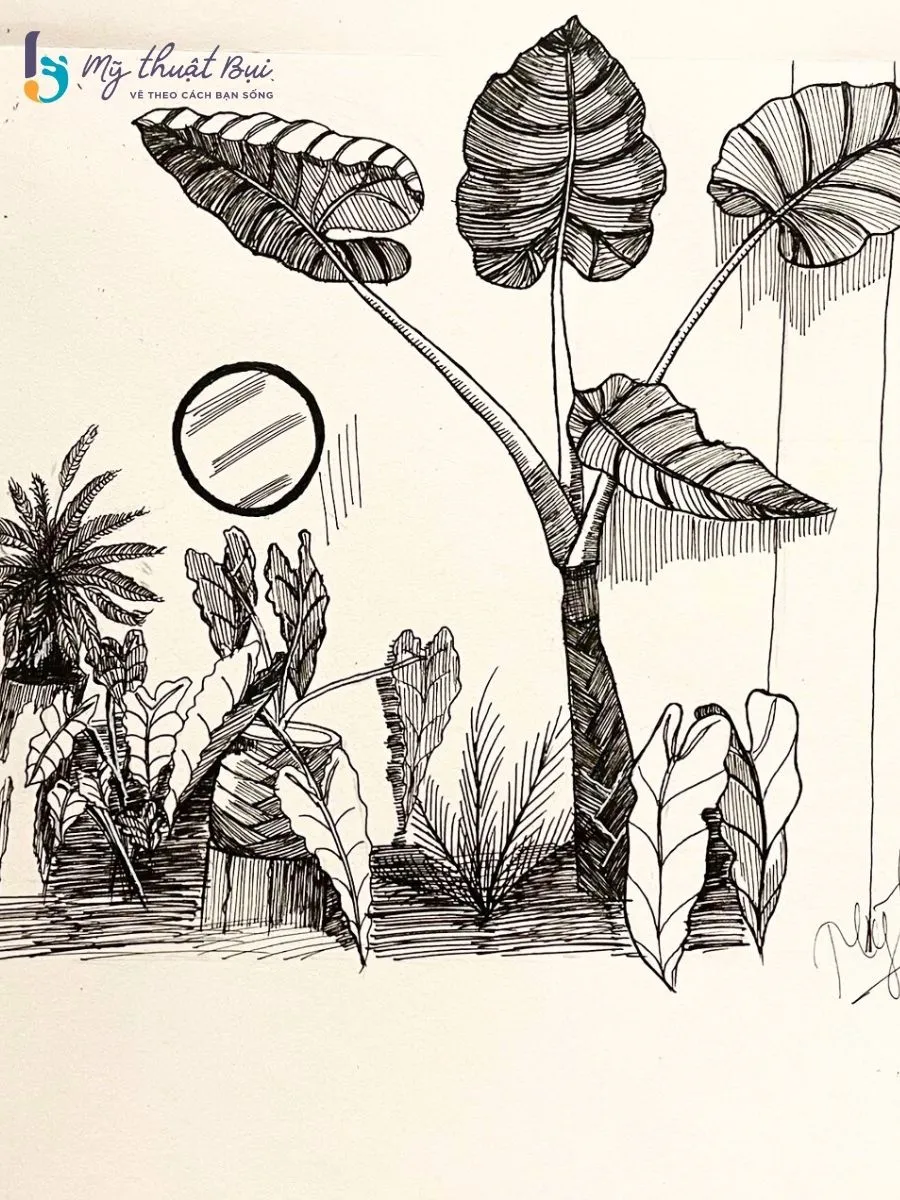 Tranh ký học cây 6 Tranh ký học cây 6