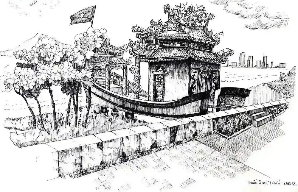 Tranh ký họa phong cảnh 5 Tranh ký họa phong cảnh 5