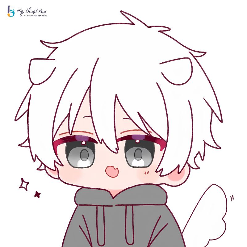 Hình chibi nam, nữ siêu cute dễ thương và cực dễ vẽ