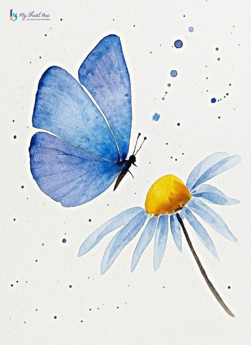 Hình vẽ con bướm đơn giản