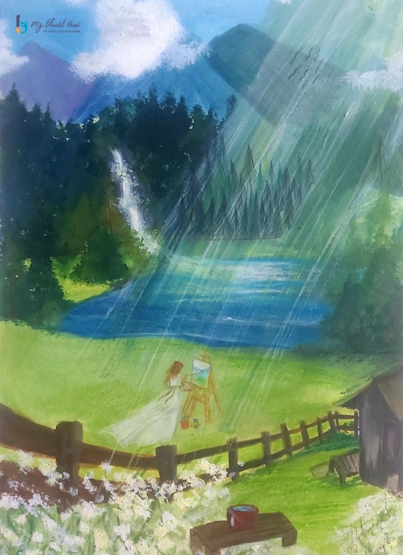 Tranh phong cảnh màu nước