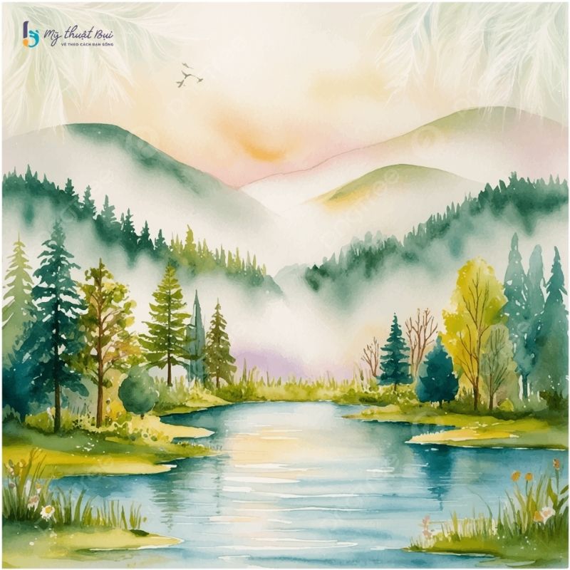 Tranh phong cảnh màu nước