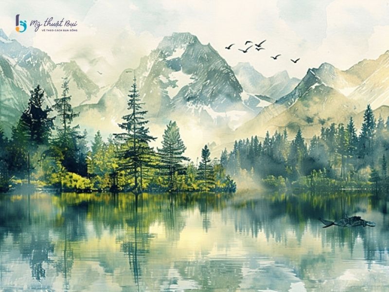 Tranh phong cảnh màu nước
