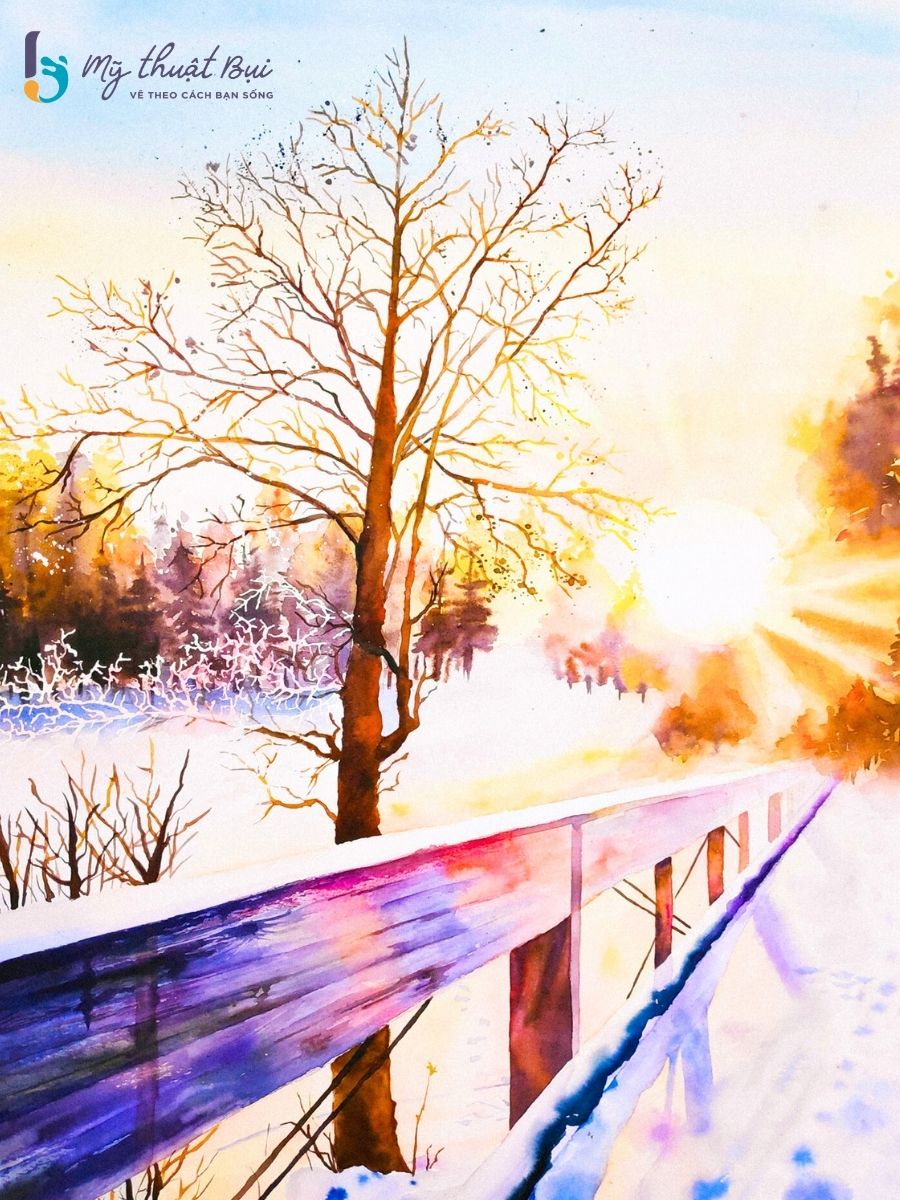 Tranh phong cảnh màu nước