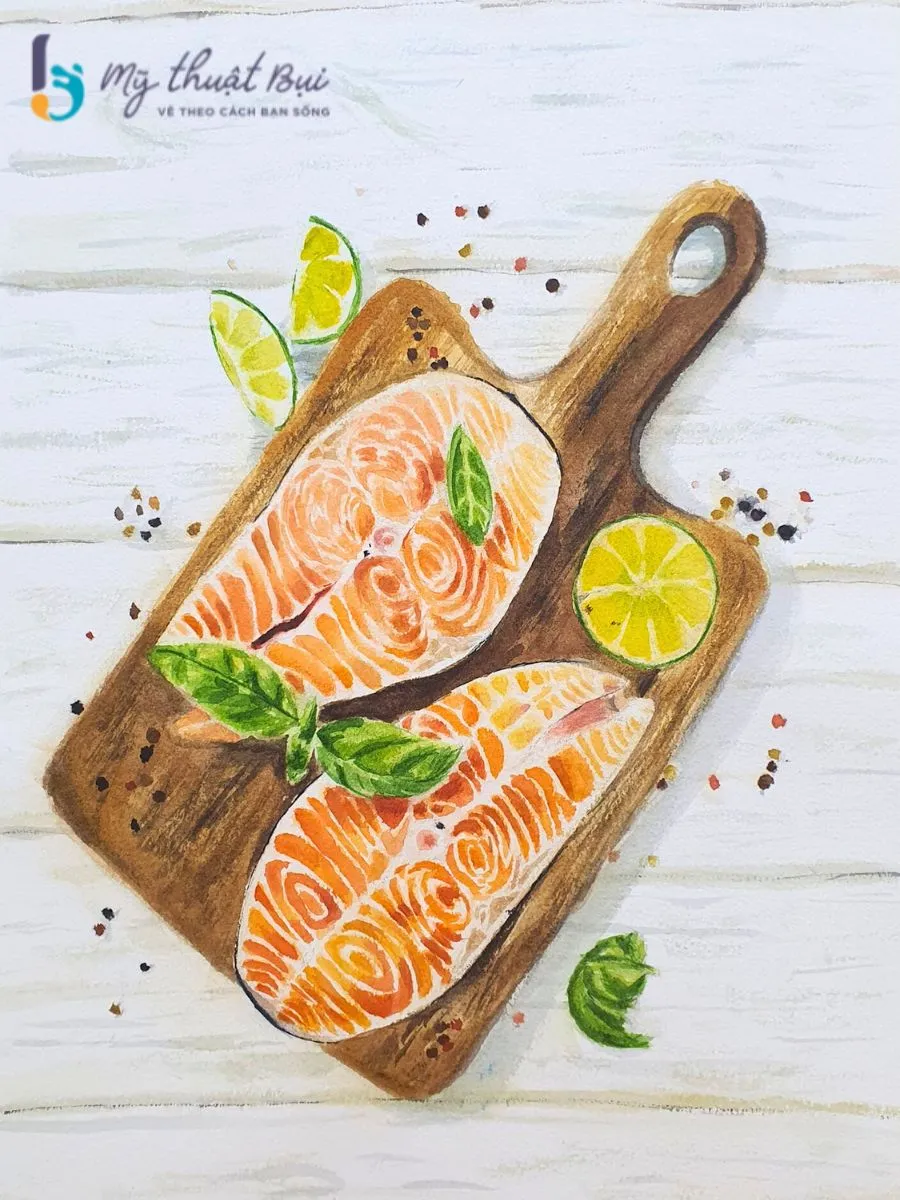 Tranh vẽ chủ đề cuộc sống thường nhật 1