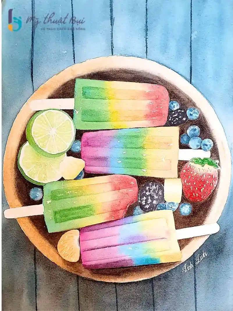 Tranh vẽ chủ đề cuộc sống thường nhật 4