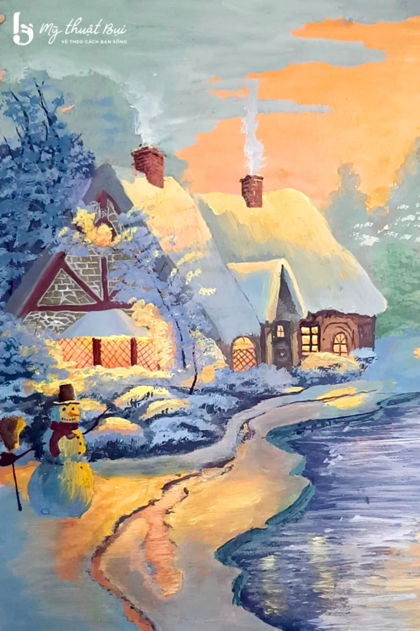 Tranh vẽ chủ đề giáng sinh 1