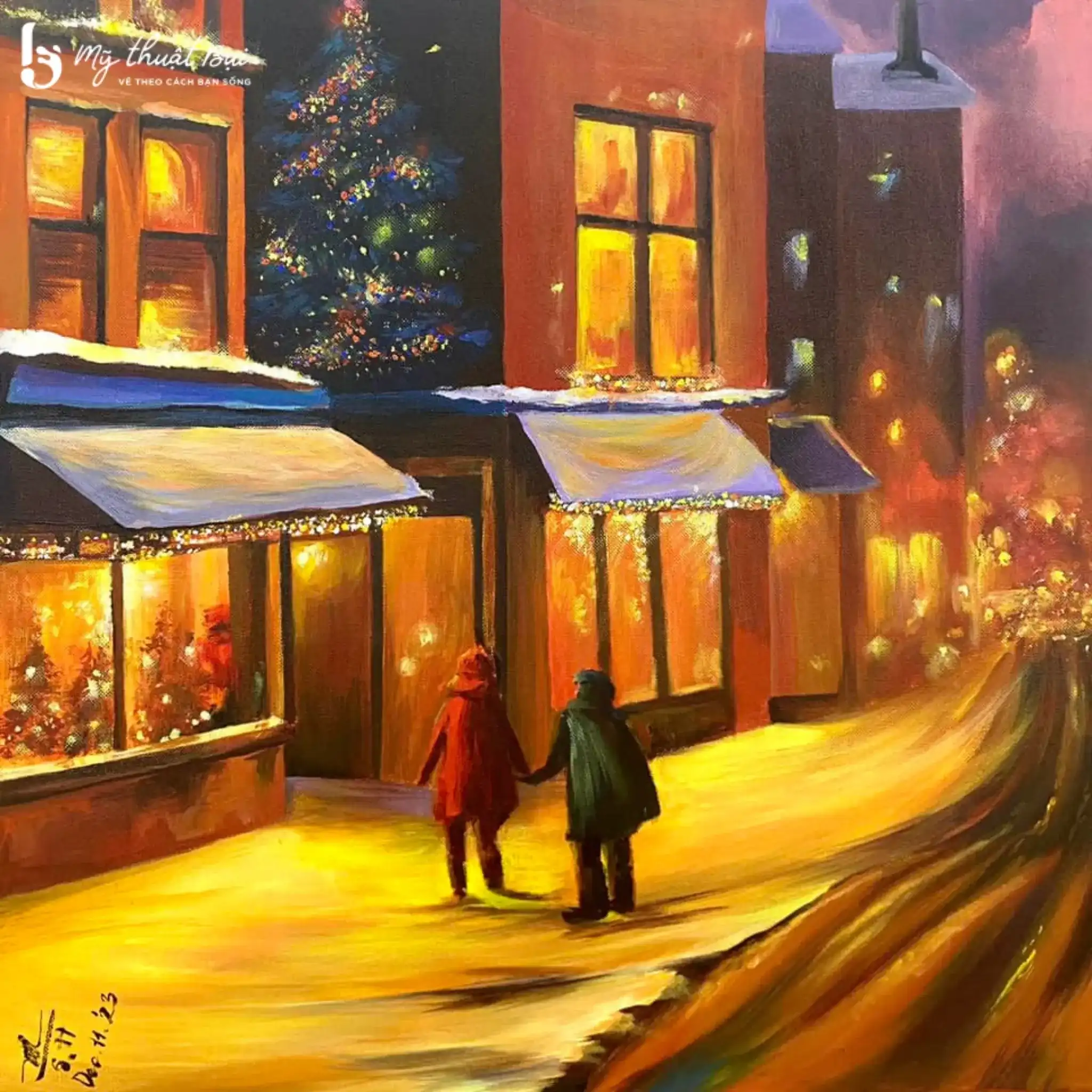 Tranh vẽ chủ đề giáng sinh 3