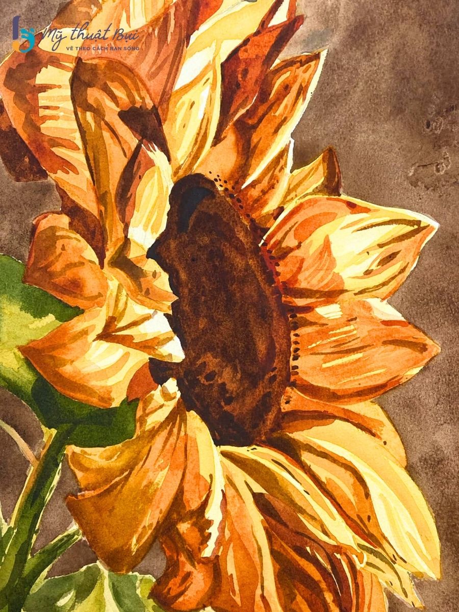 Tranh vẽ hoa bằng màu nước