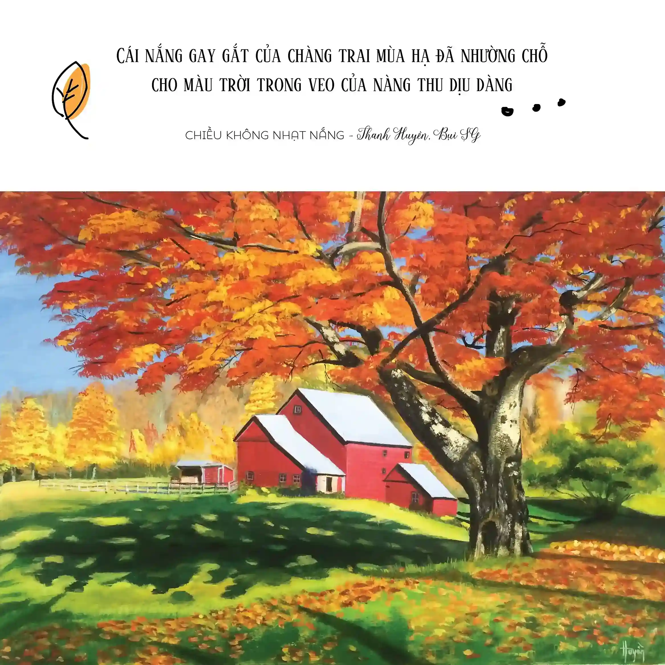 Vẽ phong cảnh mùa thu