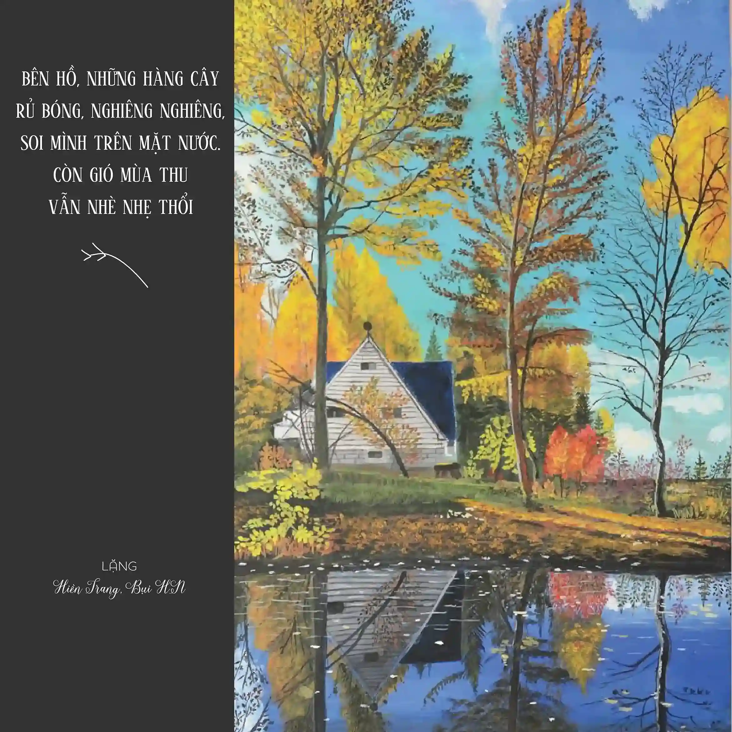 Vẽ tranh mùa thu đơn giản