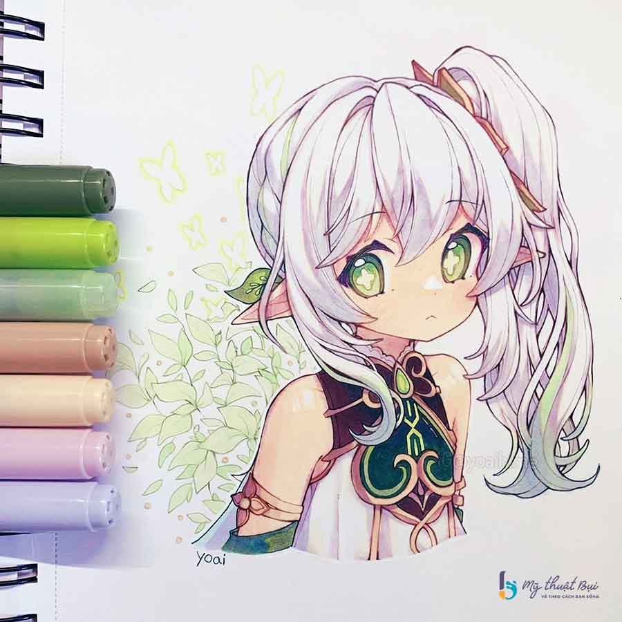 Ảnh anime đẹp cute đơn giản dễ vẽ