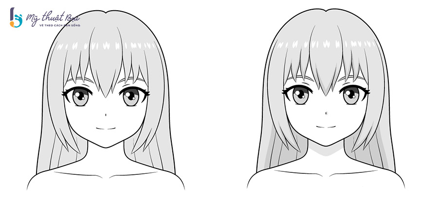 Đổ bóng và tô màu cho tranh anime