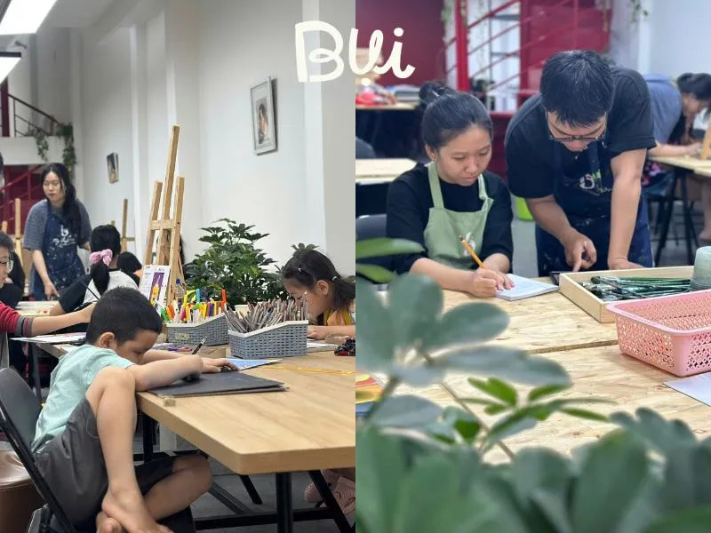 Lớp vẽ Mỹ Thuật Bụi Quận Gò Vấp