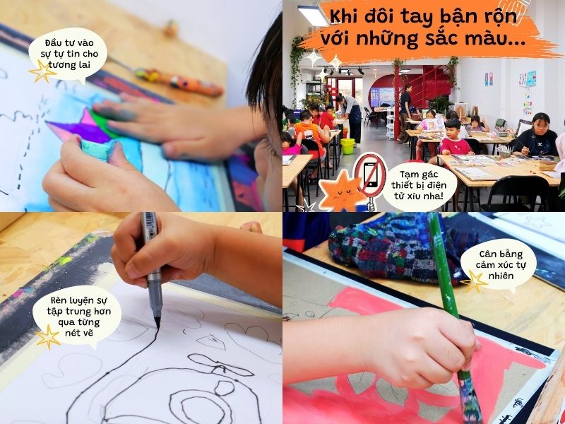 Sự thay đổi của bé sau khi học tại Bụi Nhỏ