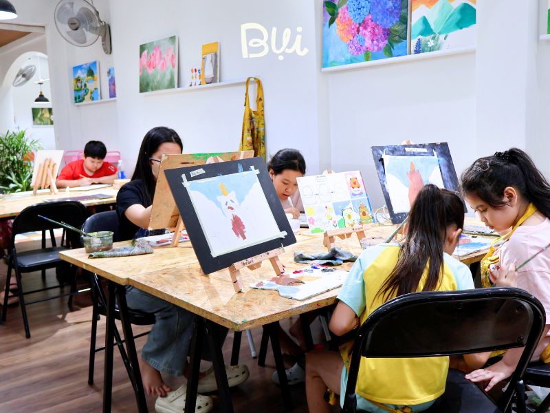Các bộ môn bé sẽ được trải nghiệm tại Mỹ Thuật Bụi Các bộ môn bé sẽ được trải nghiệm tại Mỹ Thuật Bụi