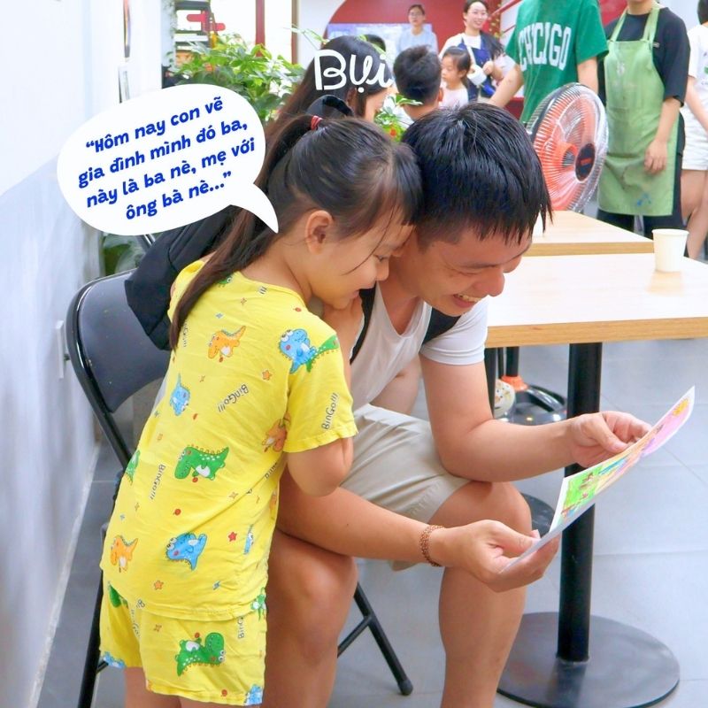 Con nói gì với ba mẹ sau buổi học tại Bụi Nhỏ