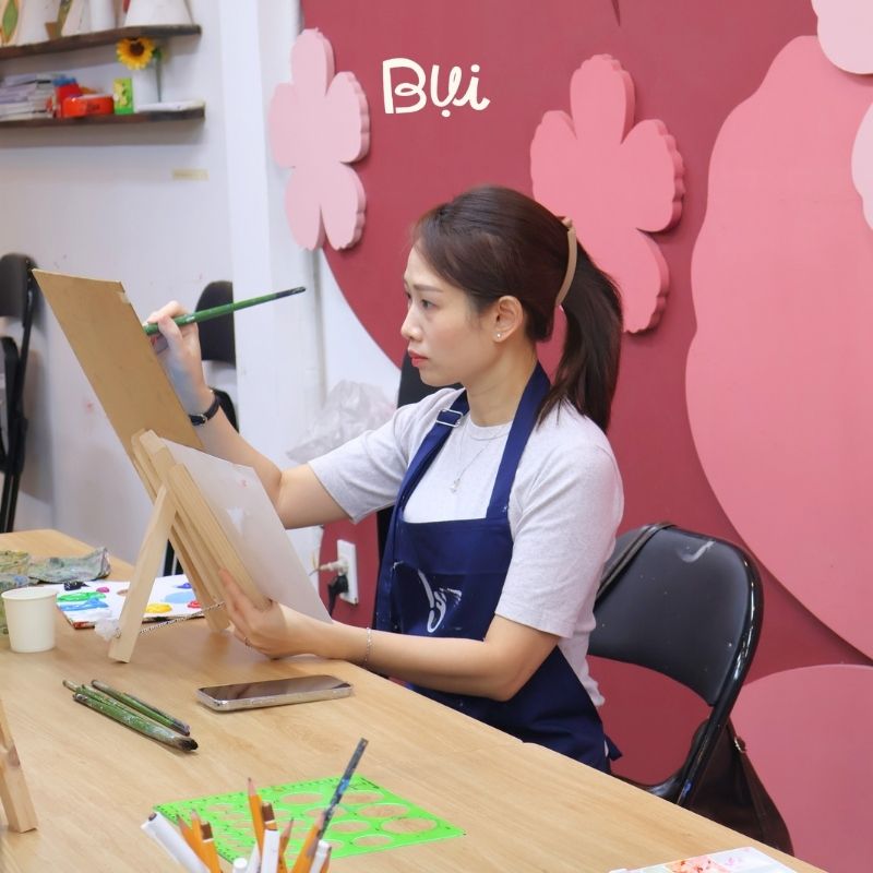 Hình ảnh học viên lớp học vẽ Quận 2