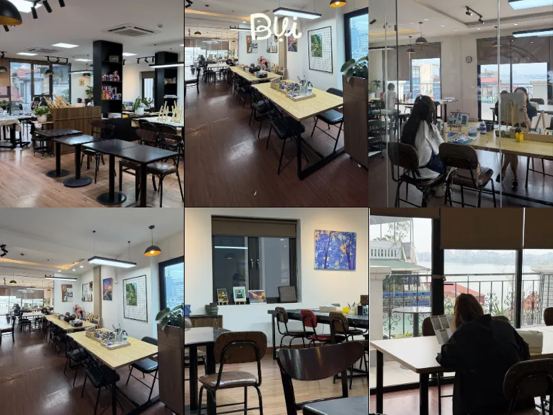 Không gian học vẽ nhiều ánh sáng, mở và sáng tạo tại Mỹ Thuật Bụi Quận Tân Phú 3