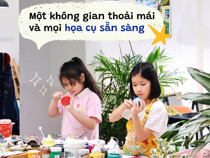 Không gian học vẽ thoải mái cho bé tại Mỹ Thuật Bụi Quận 7 Không gian học vẽ thoải mái cho bé tại Mỹ Thuật Bụi Quận 7