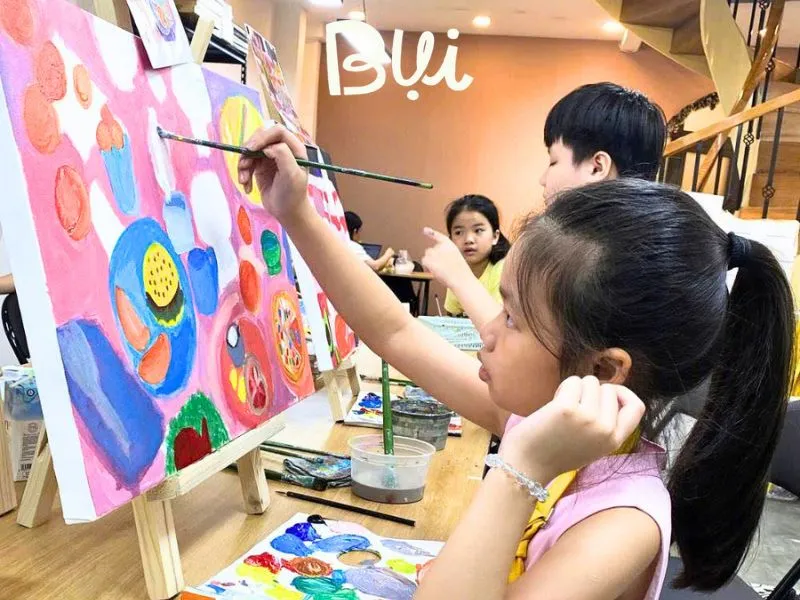 Lộ trình khóa học vẽ cho trẻ em, thiếu nhi tại Bụi Quận 1
