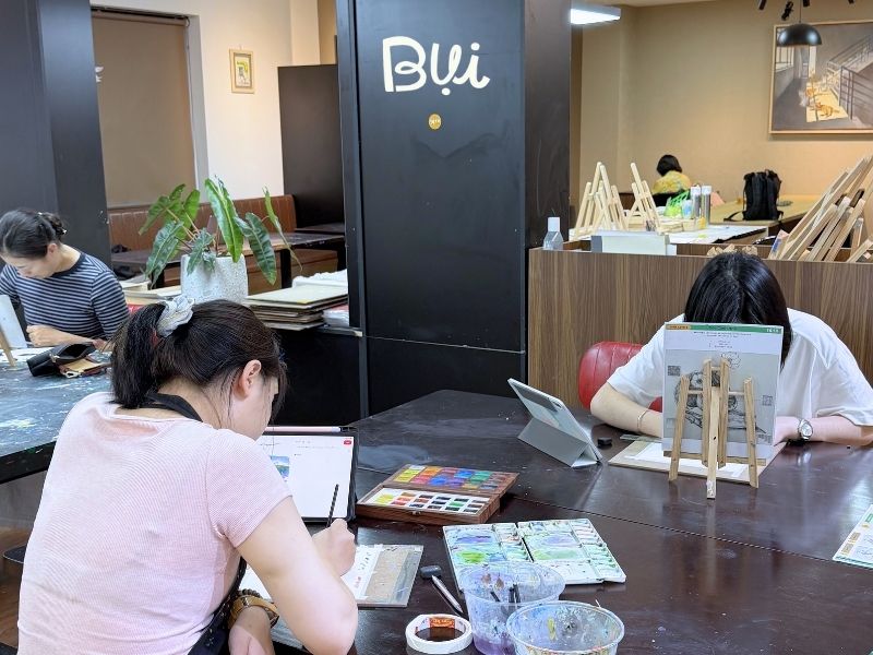 Lớp vẽ Mỹ Thuật Bụi Quận Cầu Giấy được nhiều người chọn theo học