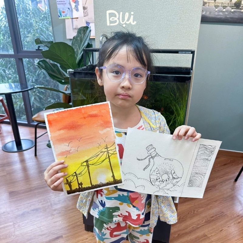 Tác phẩm học viên Bụi Nhỏ cơ sở Cầu Giấy