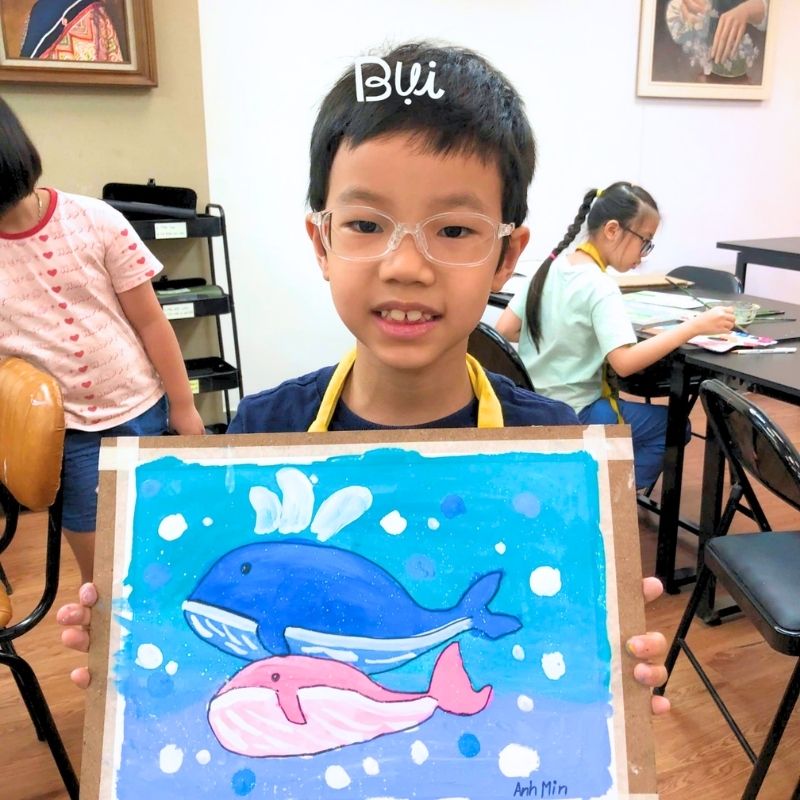 Tác phẩm học viên lớp Bụi Nhỏ cơ sở Thái Thịnh