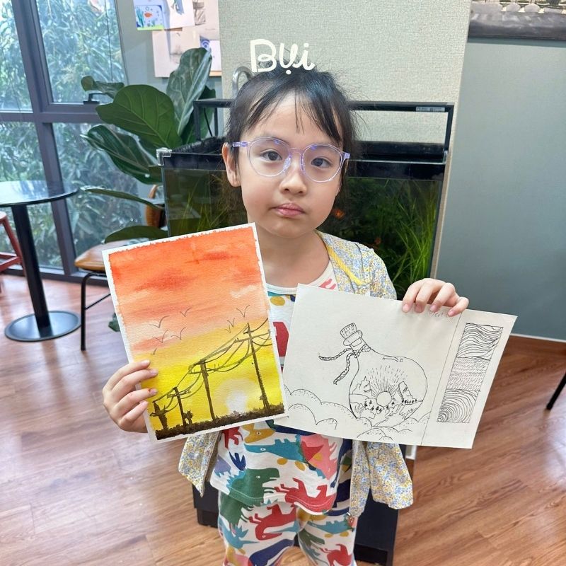 Tác phẩm học viên lớp Bụi Nhỏ cơ sở Thái Thịnh