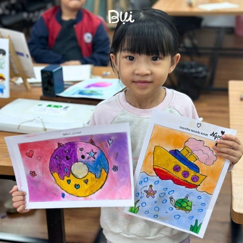 Tác phẩm học viên tại lớp vẽ quận 1