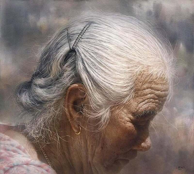 Tranh chân dung màu nước
