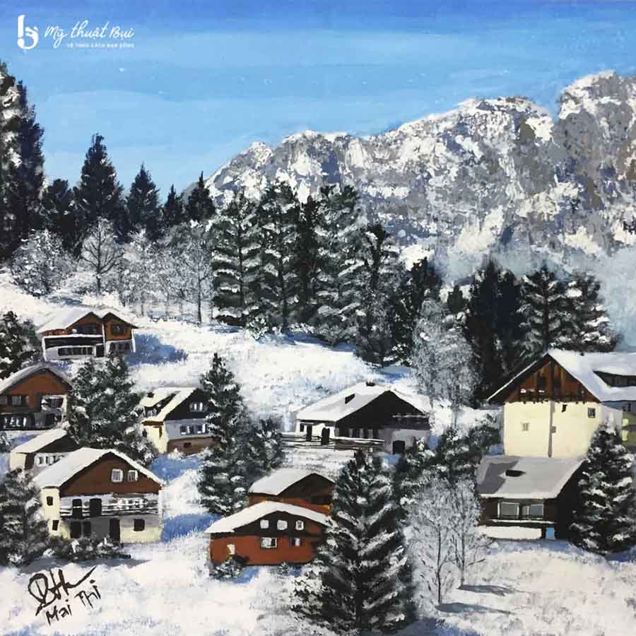 Tranh phong cảnh đơn giản 2