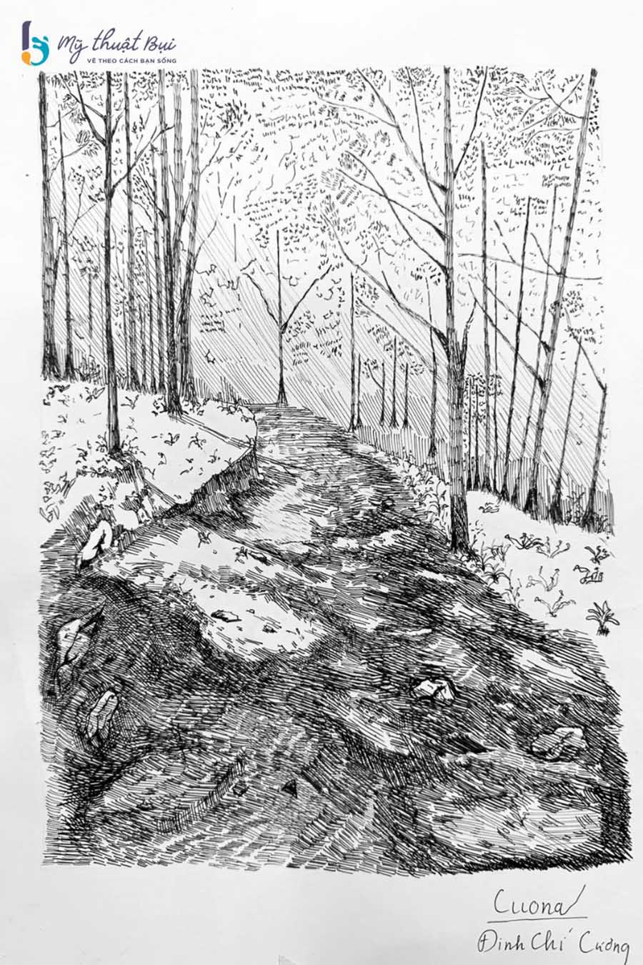 Tranh phong cảnh ký họa