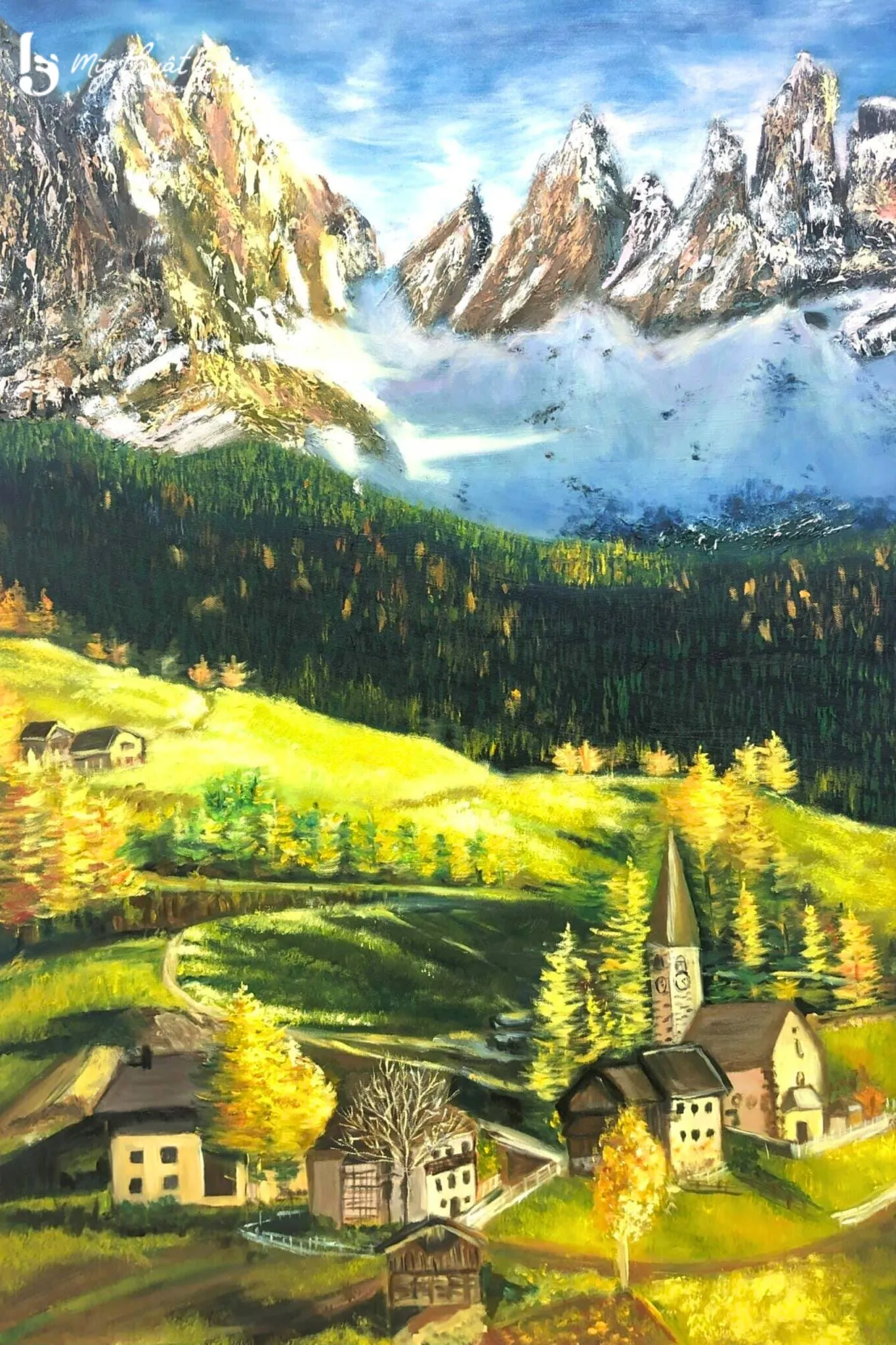 Tranh phong cảnh núi rừng