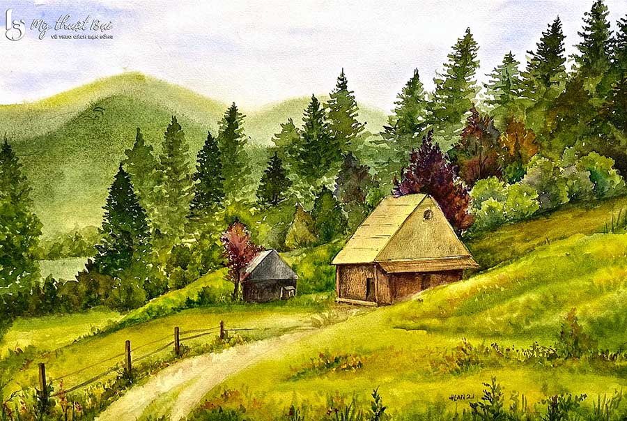 Tranh phong cảnh núi rừng 2