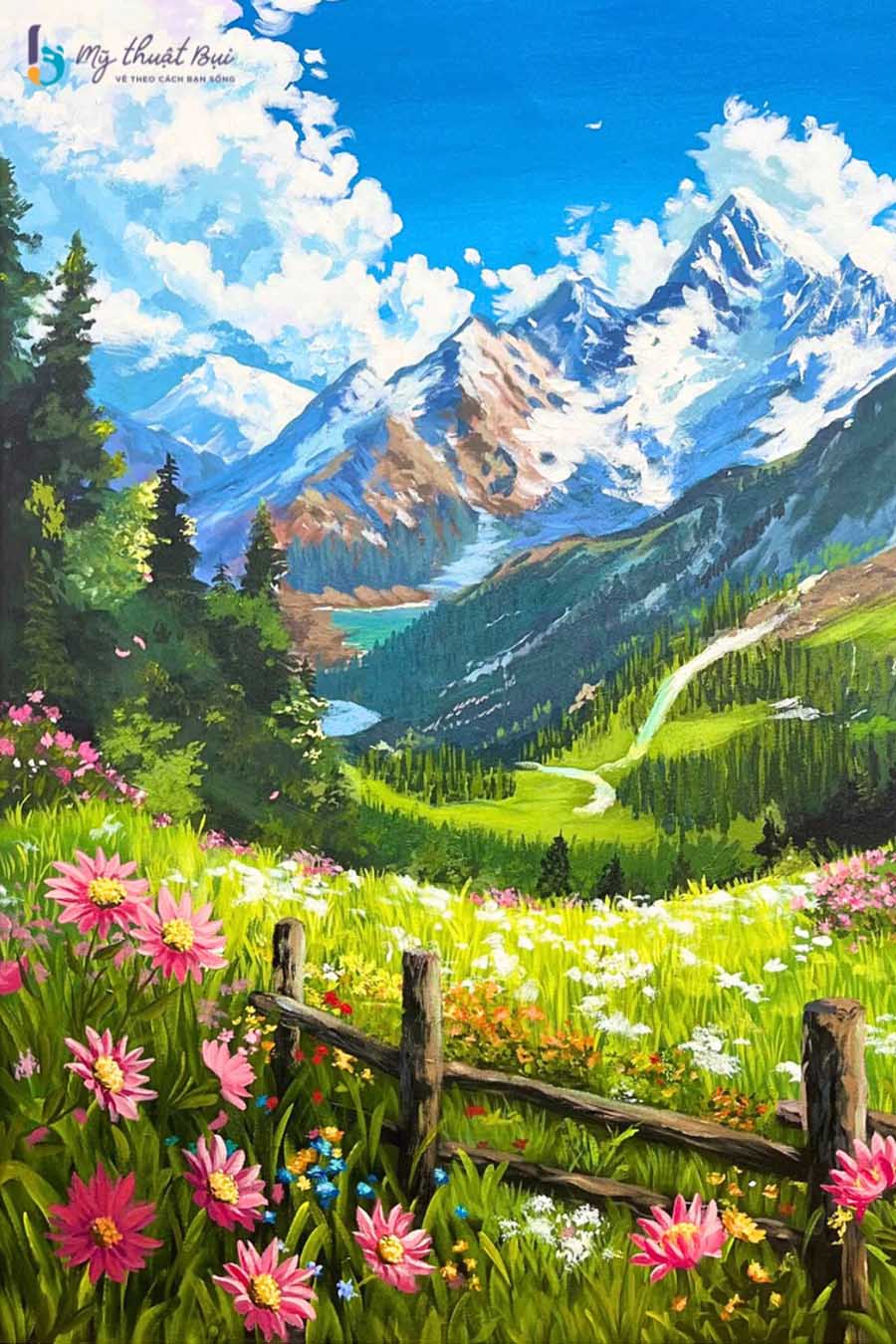 Tranh phong cảnh núi rừng