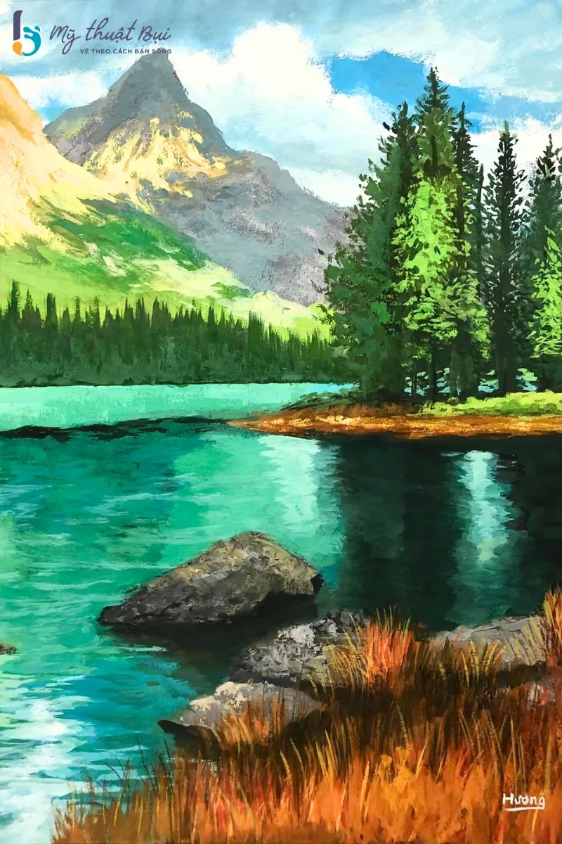 Tranh phong cảnh núi rừng