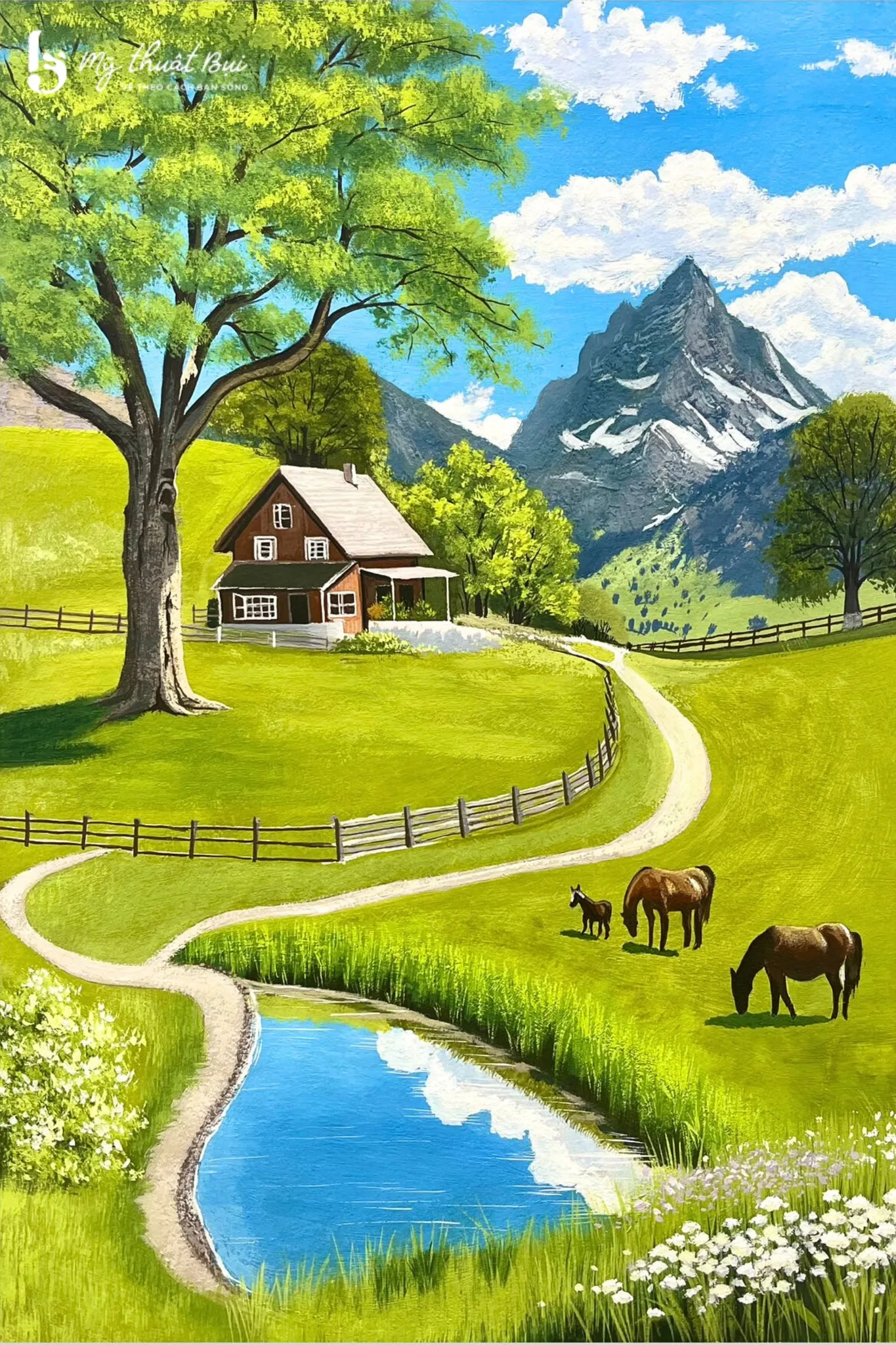 Tranh phong cảnh thiên nhiên châu âu