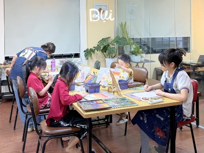 Mỹ Thuật Bụi, địa điểm dạy vẽ cho bé khu vực Hoàng Mai
